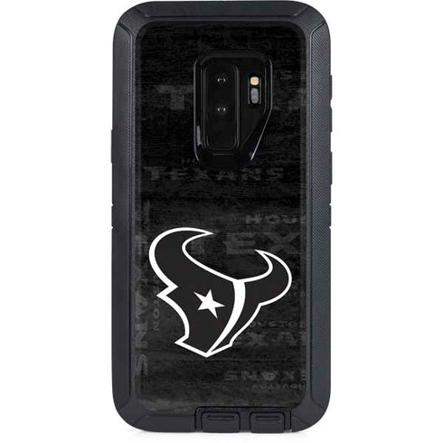 NFL Houston Texans Black & White Otterbox Defender Galaxy Skin